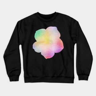 Rainbow flower...with triangles! Crewneck Sweatshirt